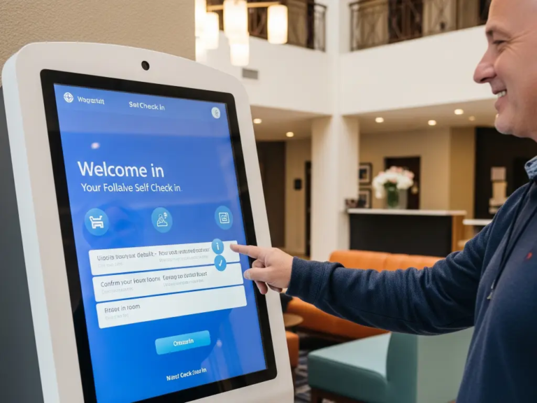 Smart Hotel Self Check In Kiosk for 24/7 Guest Convenience